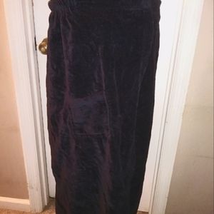 VOGMATE Women's Cotton Shower Wrap Spa/Bath Body Wrap Robe with Pockets.Black.2X